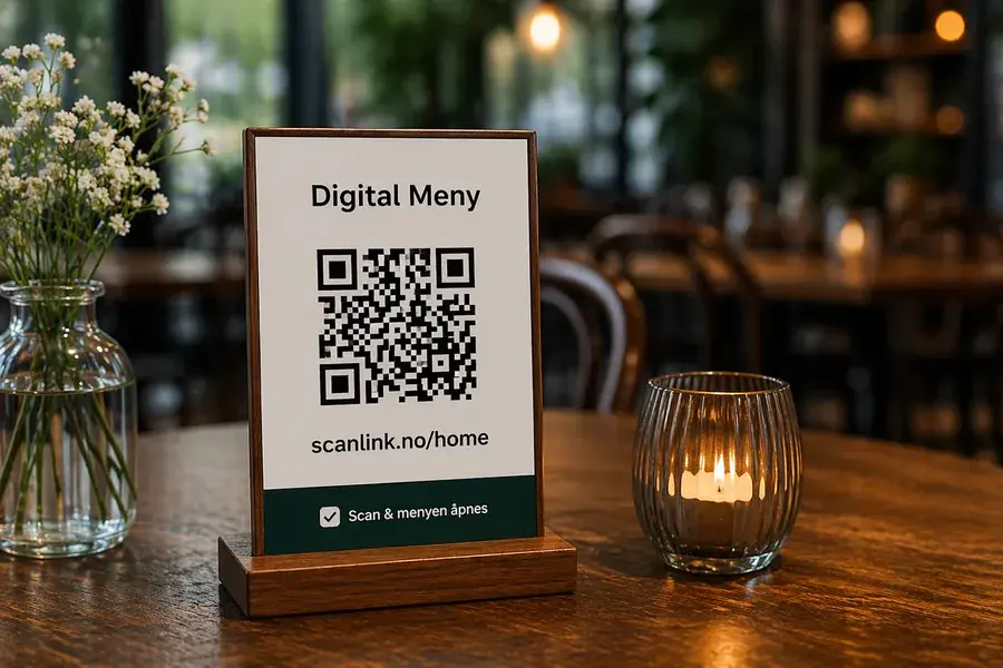 Eksempel 1 på Scanlink QR-kode i bruk