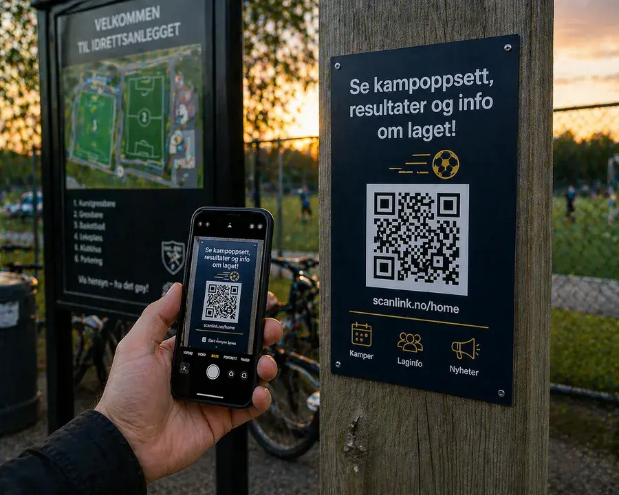 Eksempel 10 på Scanlink QR-kode i bruk