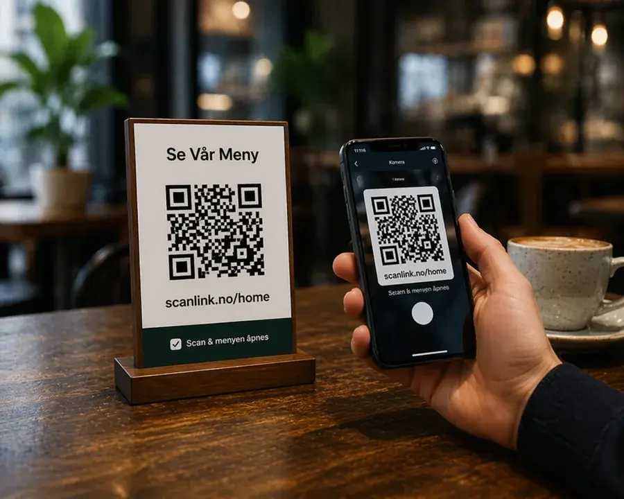 Eksempel 2 på Scanlink QR-kode i bruk