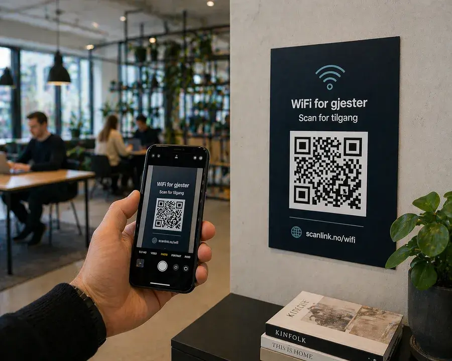 Eksempel 3 på Scanlink QR-kode i bruk