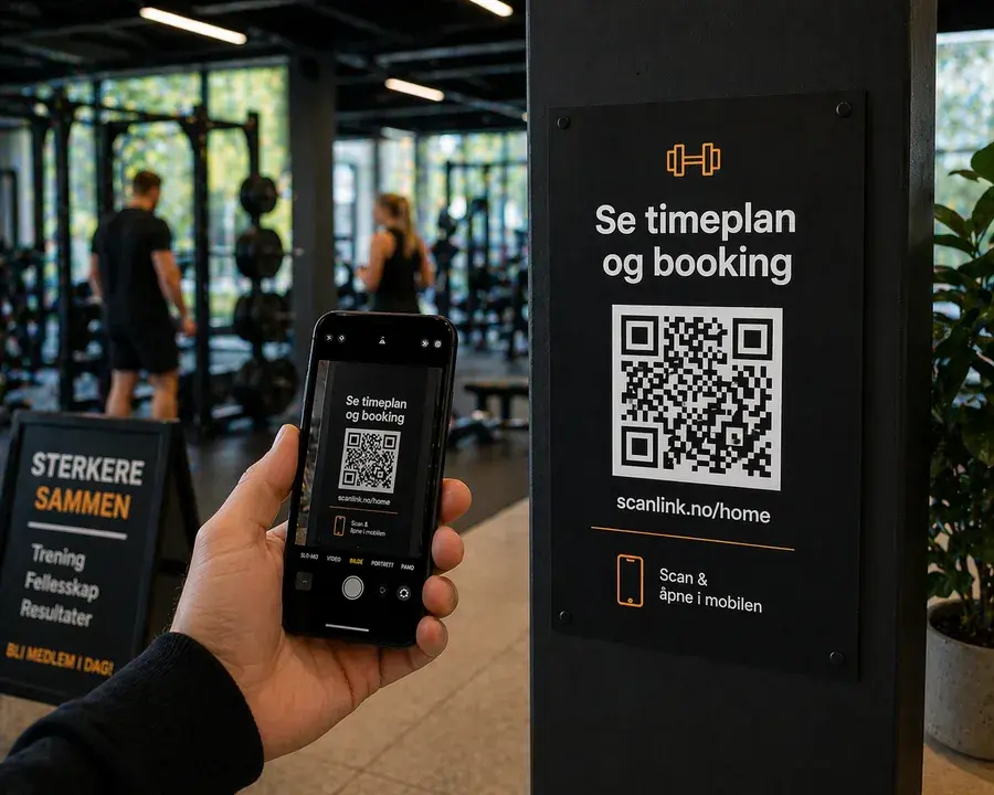 Eksempel 4 på Scanlink QR-kode i bruk