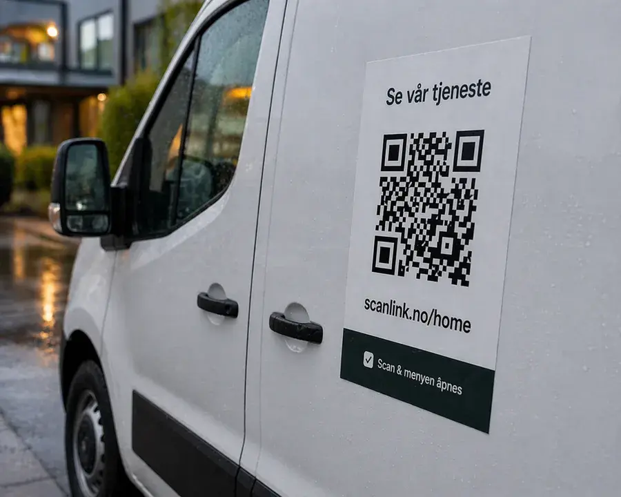 Eksempel 5 på Scanlink QR-kode i bruk