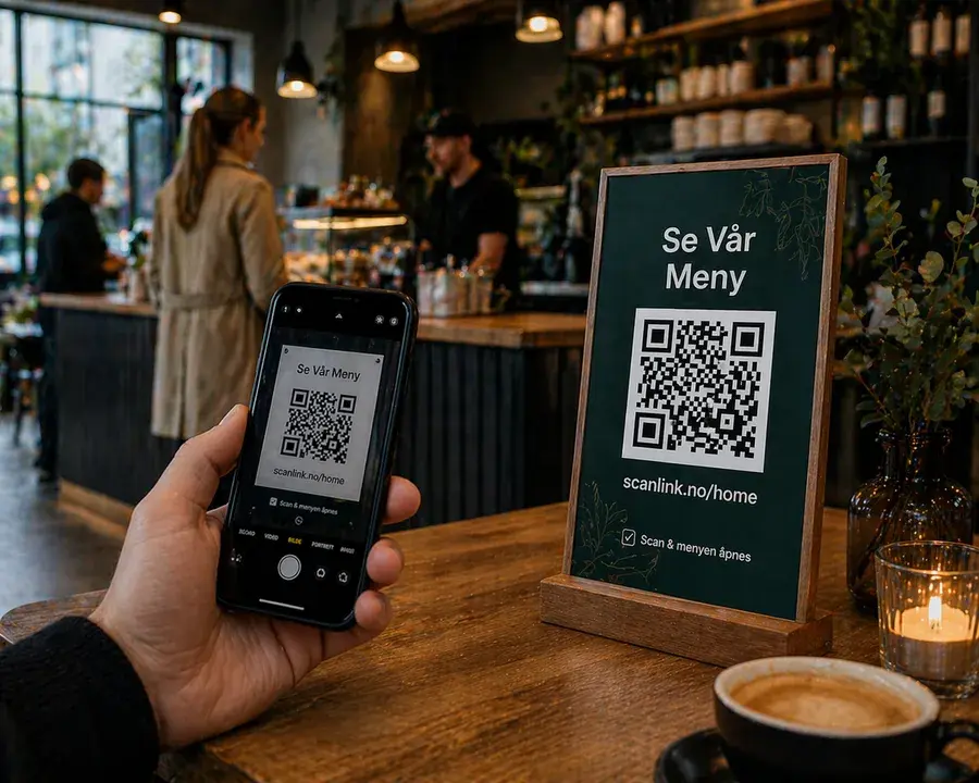 Eksempel 8 på Scanlink QR-kode i bruk
